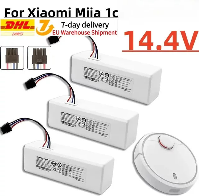 Xiaomi Ersatzakku für Mijia Kehrroboter-Staubsauger 1C P1904, 14,4 V, VSKV4093GL, Weiß - Bild 1