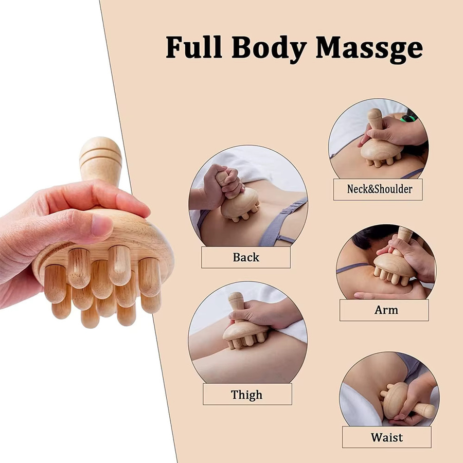 BOTQTOW Pilzmassagegerät aus Holz, Unisex, Körperpflege - Bild 6