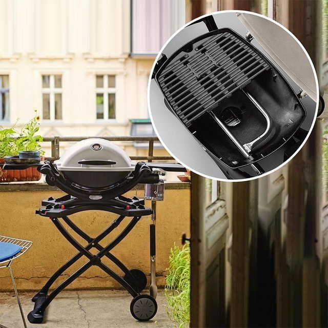 Weber Ersatz Grillbrennerrohr aus 304 Edelstahl für Q100 Q120 Q1000 Q1200 und BabyQ Modelle, Silber, 17 Zoll - Bild 1