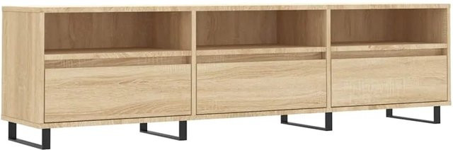 vidaXL TV-Schrank Sonoma-Eiche in Braun und Beige, B/T/H: 150 x 30 x 44,5 cm - Bild 1