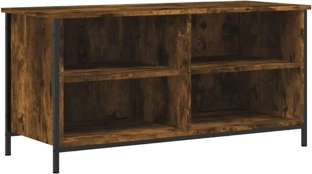 vidaXL TV-Schrank in Räuchereiche mit Medienfächern für dein Wohnzimmer, B/T/H: 100 x 40 x 50 cm - Bild 1