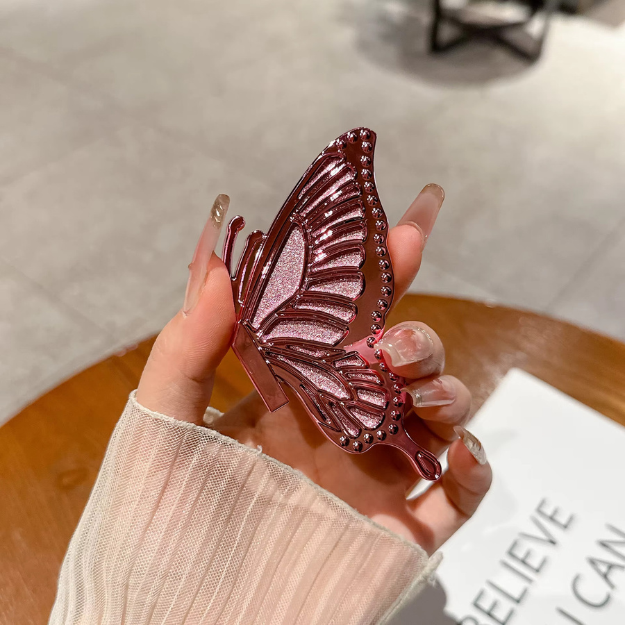 Butterfly Universal-Telefonhalterung in Pink, faltbare Schreibtisch-Halterung für iPhone und Xiaomi - Bild 3
