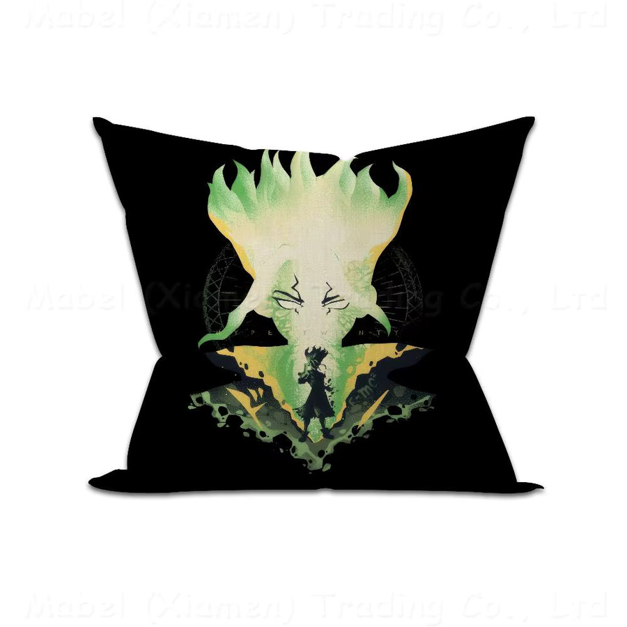Anime Dr. Stone Kissenbezug für Sofa und Heimdekoration, quadratisch, B/B/H: 30 x 30 x 30 cm, mehrfarbig - Bild 6