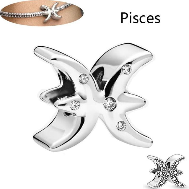 Lucky Star Jewelry Charm, 925 Silber, Zirkonia, Perle, Weiß, Damen - Bild 1
