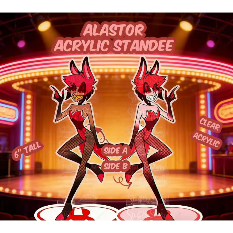 Bandai Hazbin Hotel Alastor Acryl-Standee, Kunststoff - Bild 3
