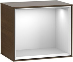V&B Regalmodul Finion mit integrierter LED-Beleuchtung, Nussbaumfurnier, B: 41,8 cm, T: 35,6 cm, H: 27,0 cm - Bild 1