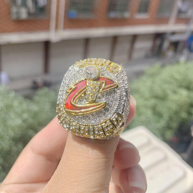 NBA Los Angeles Lakers James Meisterschaft Flip-Ring, Herren, Messing, Schwarz, Zirkonia - Bild 1