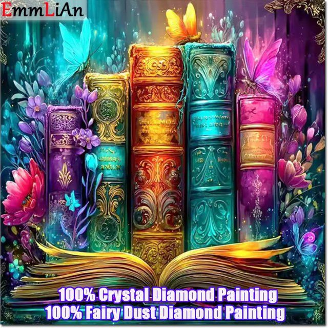 EmmLiAn Diamant-Malerei Set Magisches Buch mit Kristall-Stickerei in Multicolor - Bild 1