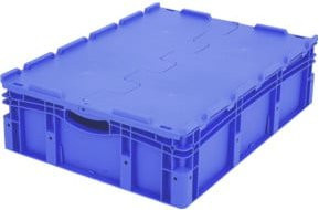Bito Eurostapelbehälter XL mit Deckel XLD86221, Blau, B/T/H: 80 x 60 x 23,8 cm - Bild 1