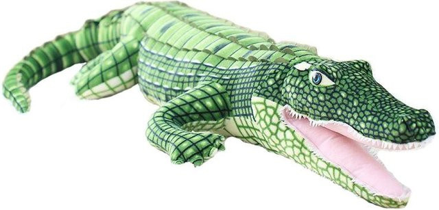 Simuliertes Krokodil, Plüschtier, Grün, 105cm - Bild 1