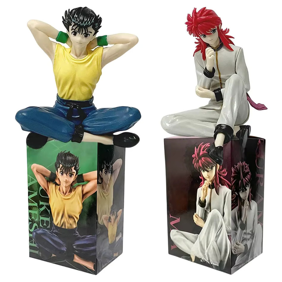 TAKARA TOMY YuYu Hakusho Anime Figur Urameshi Yuusuke und Kurama PVC Modell in Multicolor, Höhe: 9 cm - Bild 3