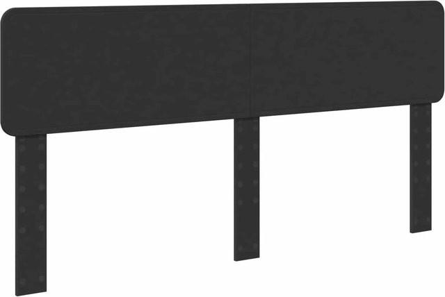vidaXL Kopfteil in Schwarz und Eichen-Optik aus Holzwerkstoff, Breite: 200 cm - Bild 1