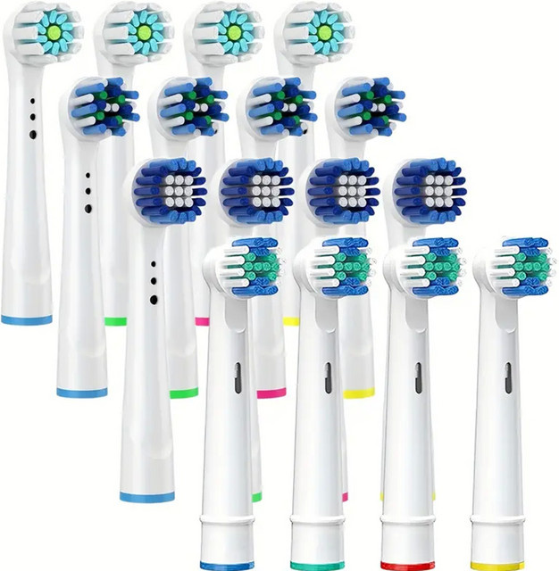 Oral B Ersatzkopf Nachfüllung Cross Action, 16/20 Stück, Schwarz/Weiß - Bild 1