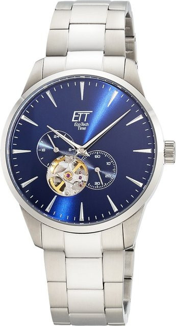 ETT Eco Tech Time Herrenuhr, Automatik, Edelstahl, 40 mm, Blau, 5 ATM - Bild 1