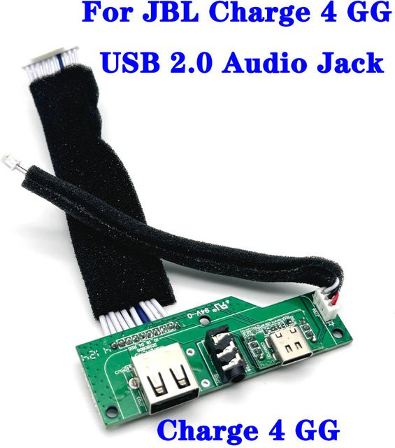 USB-C Ladeport Ersatz für JBL Charge 4 Lautsprecher, grünes Reparatur-Motherboard mit Ladebuchse - Bild 1