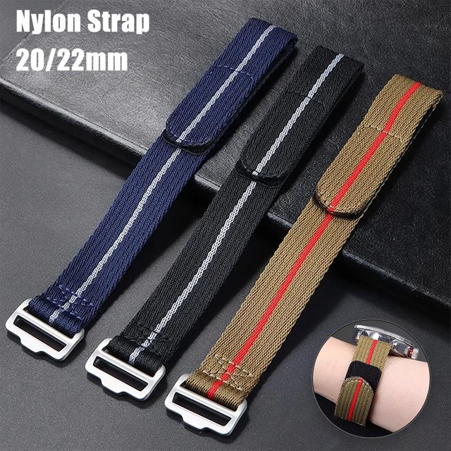 CAOWTAN Uhrenarmband Nylon, Textil/NATO, 20 mm, 22 mm - Bild 1