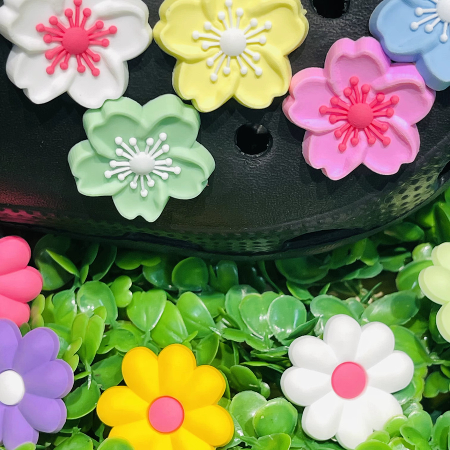 Happye&TiTi Blumen Schuh Charms, Bunt, Kinder Frauen, Unisex - Bild 3