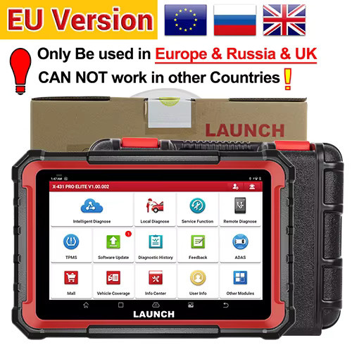 LAUNCH X431 PRO ELITE CANFD DOIP Auto-Vollsystem-Diagnosetool mit ECU-Coding und bidirektionaler Steuerung in Schwarz - Bild 7