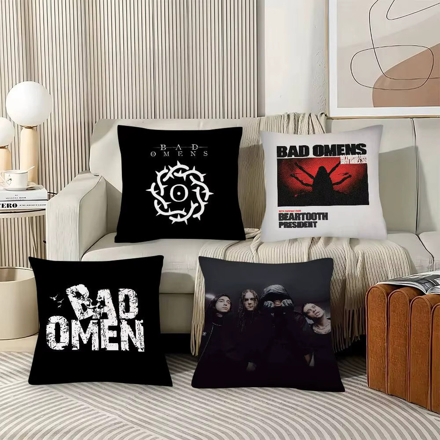 Kayou BAD Omen Cartoon-Charakter Kissenbezug, quadratisch, B/B/B: 40 x 40 x 40 cm - Bild 2