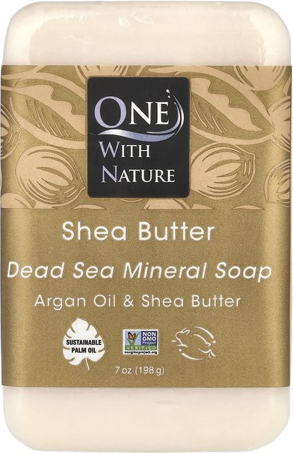 One with Nature Totes Meer Mineralien-Riegelseife, Sheabutter, 198g - Bild 1