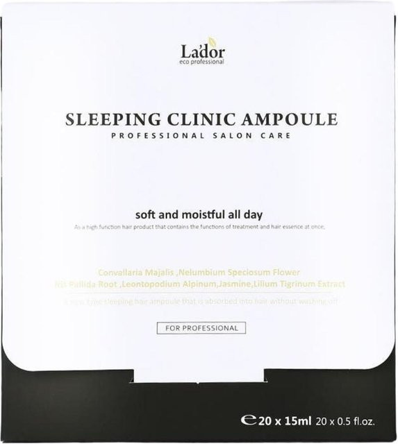 LA'DOR Schneckenschlaf Haarampulle Serum, 20 ml x 20, mit Schneckensekret-Filtrat und Squalan - Bild 1