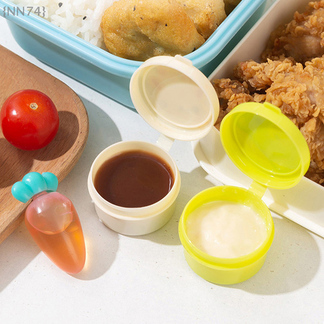 JETTING Mini Tragbare Gewürzflaschen für Ketchup und Salatdressing, 3 bis 4 Stück, Mehrfarbig, Kunststoff - Bild 1