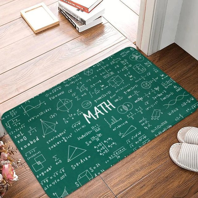 Lodestar Wissenschafts-Fußmatte E=mc² mit rutschfester Unterseite, B/T: 50 x 30 cm - Bild 1