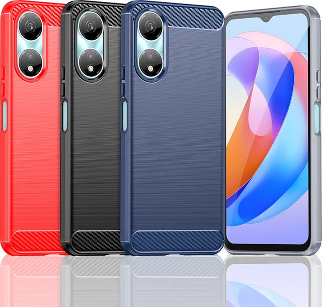 Stoßfeste Silikon TPU Schutzhülle für Honor X5 Plus, Honor Play 40, Honor Play 40c und Honor Play 40s in Schwarz - Bild 1