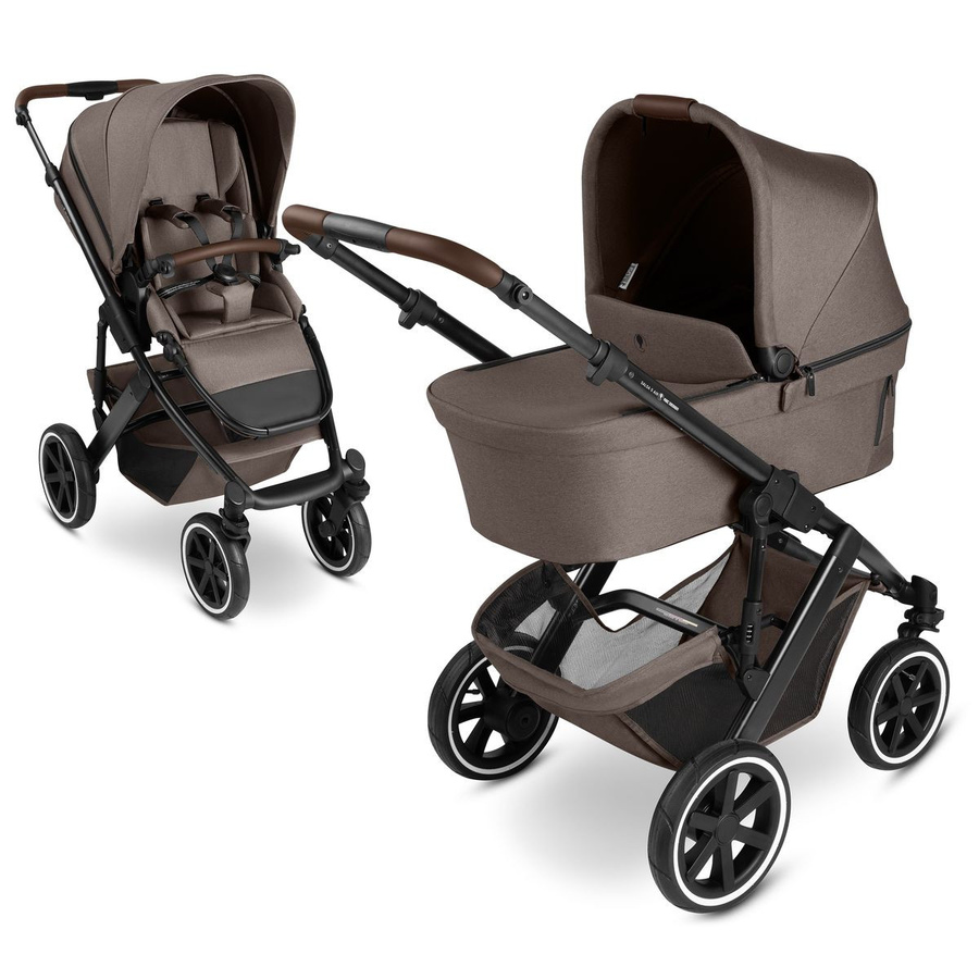 ABC Design Kombikinderwagen Salsa 5 Air inkl. Babywanne und Sportsitz in Nature Brown - Bild 3
