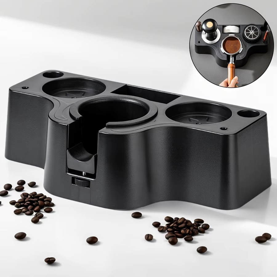 Leeseph Espresso-Tamperstation Kaffee-Organizer in Schwarz passend für 51/53/58mm Tamper - Bild 2