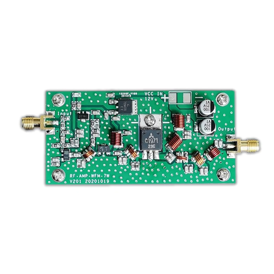 7W FM-Leistungsverstärker für FM-Transmitter, 88-108MHz, 38,5dBm, DC 12V, Farbe: Grün - Bild 2
