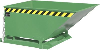 Bauer Kippmulde KN 400 aus Stahl in Grün (RAL 6011) - Bild 1