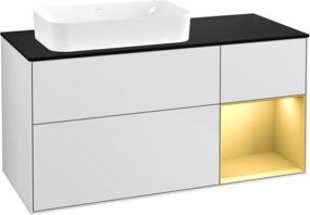 V&B Waschtischunterschrank Finion in Weiß Lack, B/T: 120 x 60 cm - Bild 1