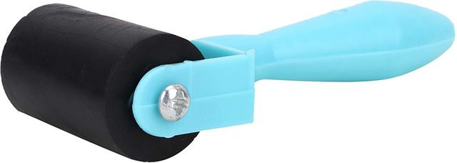 GoolRC Gummiwalze für Druckgrafik und Tuschemalerei mit Kunststoffgriff, Durchmesser: 3,5 cm, Blau und Grün - Bild 1