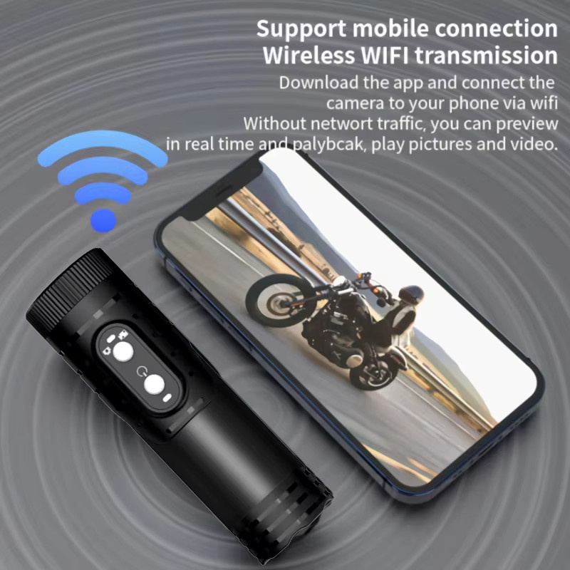Luxuglow Action Cam Wasserdichte Digitalkamera in Schwarz für Fahrrad, MTB und Motorrad mit UHD 4K und 1080P Auflösung - Bild 3