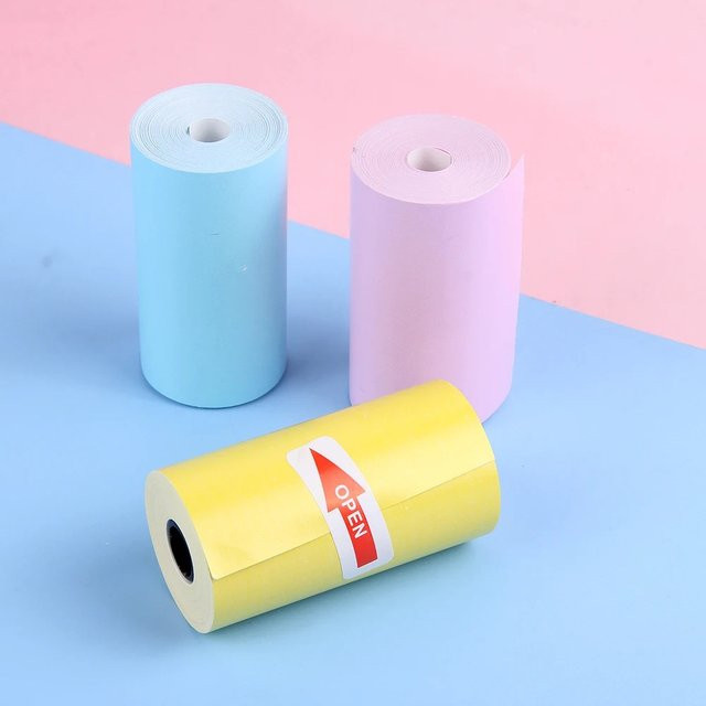 Selbstklebendes Thermo-Druckpapier mit Bären-Motiv in Transparent und Multicolour für Mini-Drucker und tragbare Kameras - Bild 1