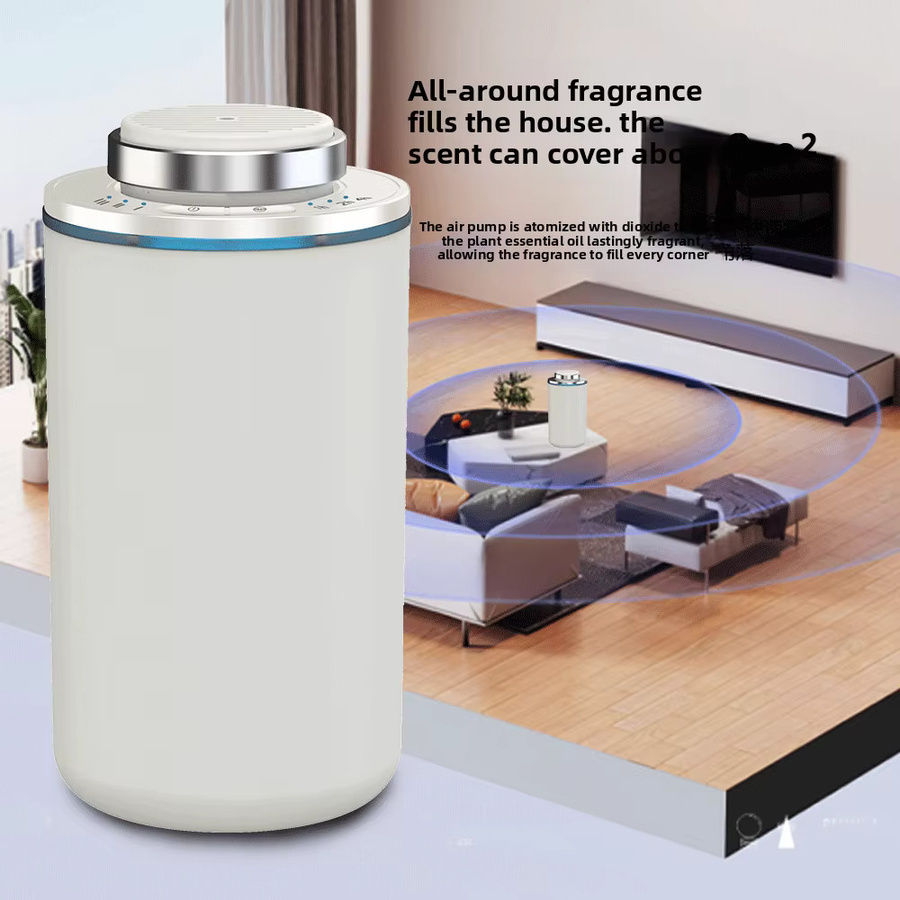 GRTCO Mini Wasserloser Auto-Aroma-Diffusor, USB wiederaufladbare tragbare Duftmaschine für Auto, Schlafzimmer und Spa, Schwarz oder Weiß - Bild 2