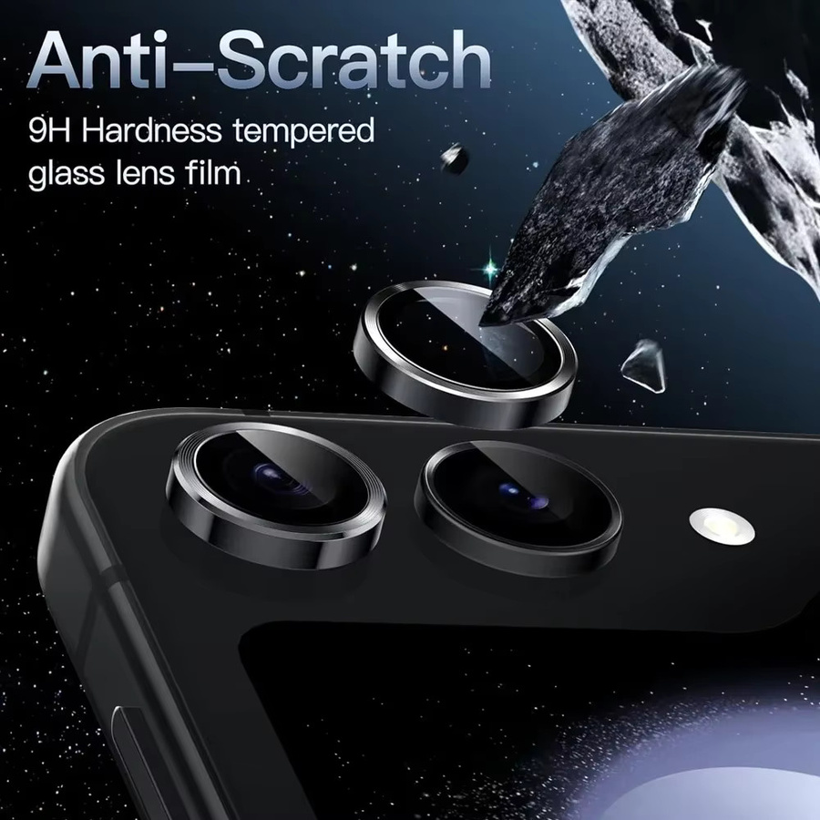 Samsung Kamera-Linsenschutz aus gehärtetem Glas mit Anti-Fingerabdruck-Beschichtung für S26 Ultra, S25 und S24 Plus in Transparent und Purple - Bild 1