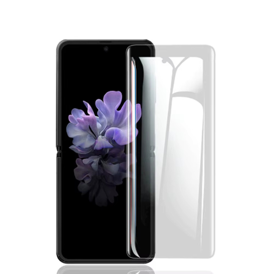 3er Pack TPU Hydrogel HD Displayschutzfolie für Samsung Galaxy Z Flip 3, Z Flip 4 und Z Flip 5 5G, Full Cover, transparent - Bild 2
