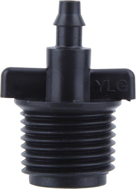 10 Stück mfySpace Schlauchadapter mit Widerhaken für 4-7 mm Tropfbewässerung und Kapillarschlauch, 1/2 Zoll, Schwarz - Bild 1