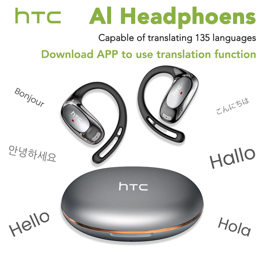 HTC NE35 Bluetooth V6.0 OWS Sportkopfhörer mit AI Übersetzung und Mikrofon - Bild 3