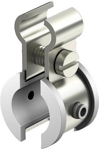 OBO Bettermann 2307622 Befestigungsschelle aus Metall in Silber, 100 Stück - Bild 1