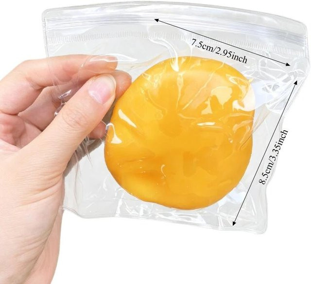 A Family Of Home Textiles Mango Knuspriger Stressball, Fidget Spielzeug, Runde Blöcke Gefüllt, ASMR Anti Stress Spielzeug - Bild 1
