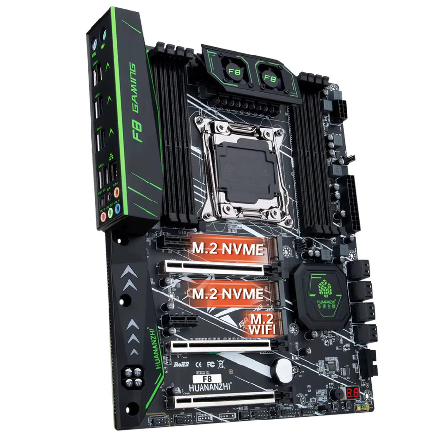 Huananzhi X99 F8 Motherboard für Intel LGA2011-3 mit 8-Kanal DDR4 und SATA 3.0 in Schwarz - Bild 4