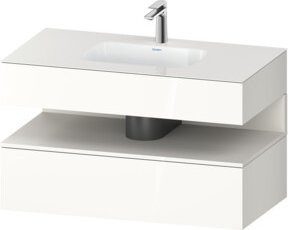 Duravit Qatego Einbauwaschtisch-Möbel-Set in Weiß, B/T/H: 100 x 55 x 60 cm - Bild 1
