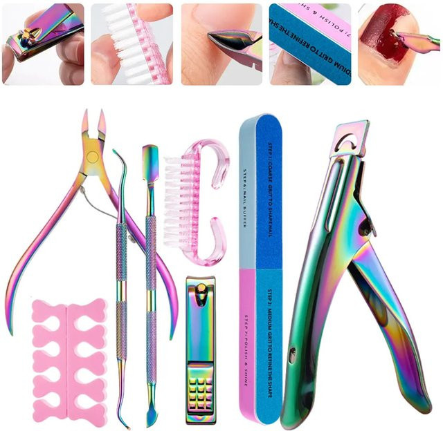 LUSLUKING Maniküre-Nagelpflegeset, 8-teilig, Unisex - Bild 1
