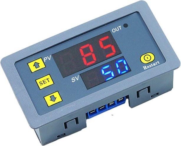 Gaqqee T3230 Digitales Zyklus-Timer-Relais mit Dual-LED-Anzeige, Verzögerung 1s-999h, DC 12V 24V AC 220V/110V für industrielle Steuerung - Bild 1