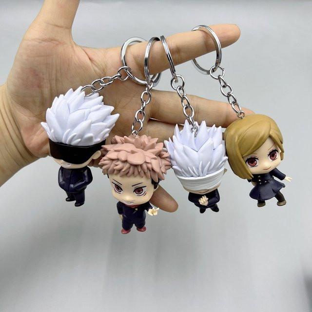 Bandai Jujutsu Kaisen Anime Figur Handy Charms Schlüsselanhänger 1-teiliges Set - Bild 1