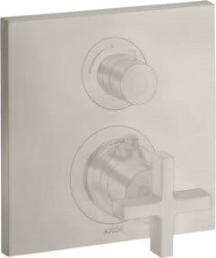 Hansgrohe Axor Citterio UP-THM Fertigmontageset mit Thermostat und Sicherheitsstopp in Edelstahl-Optik - Bild 1