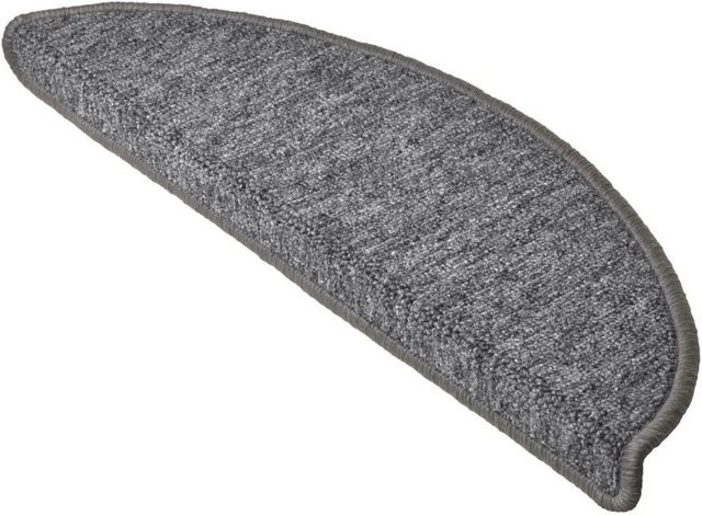 Beautissu ProStair Treppenstufenmatten Halbrund, Grau, 15 Stück, Breite: 55 cm, Tiefe: 15 cm - Bild 1